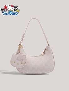 1 件 Sanrio Hello Kitty 腋下单肩包、手提包、可调节肩带、适合日常外出、理想的生日礼物、送给家人和朋友的绝佳礼物（无礼盒包装） - 彩色 - 查看 10
