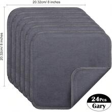 SmoothNovelty 24 toallitas de franela reutilizables para bebé, toallitas faciales suaves naturales sin blanquear para pañales de tela - 24 - Ver 9