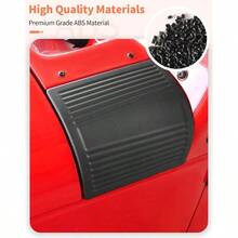 - Cubierta exterior de cubierta para JK JKU Unlimited Rubicon Sahara X Off Road Sport, protectores de esquina, capota lateral del motor, accesorios exteriores - Negro - - Ver 2