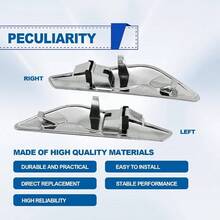 lateral frontal - Acabado chapado en cromo compatible con X3 F25 X4 F26 2013 - 2017 Reemplazar 51117338570 51117338569 Guardabarros lateral derecho izquierdo chapado en cromo 2 piezas - plateado - Ver 2