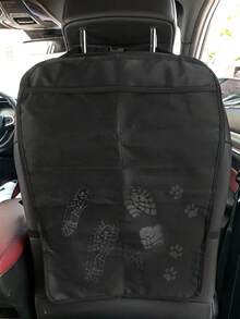 1pc Car Seat Back Kick Mat Anti-Dirt Storage Hanging Bag - A - View 7