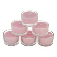 6Pcs Vegetable Wax Scented Candle Set - Pink (Blossom) - View 3