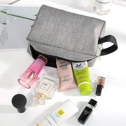 Stylish Portable Makeup Bag - Waterproof, Multifunctional Travel Organizer Pouch For Cosmetics And Toiletries, Ideal For Outdoor Adventures