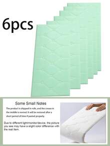 自粘式3D设计，优雅菱形图案装饰靠垫墙贴，适用于榻榻米床头板，柔软衬垫，黑白配色，适合卧室和客厅装饰，泡沫墙板，皮革包裹装饰防撞墙垫，卧室床头板墙面装饰，确保安全 - 彩色 - 查看 14