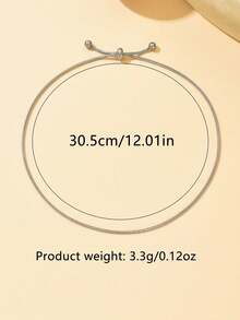1pc Fashionable Drawstring Stainless Steel Anklet, Minimalist Versatile Foot Jewelry Suitable For All Occasions