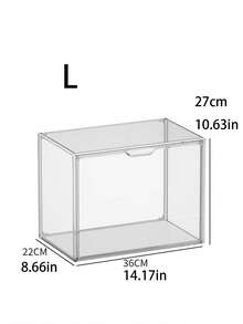 1 Stück multifunktionale, transparente staubdichte Aufbewahrungsbox, Luxus Parfüm- & Sammlerstücke Vitrine