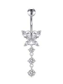 CIZME Belly Rings Short Bar Belly Button Rings Short Belly Button Ring Stainless Steel Belly Rings For Women 6mm Belly Button Rings Navel Rings Belly Button Piercing Jewelry 6mm, 1/4 Inch Short Belly Button Rings 14G 6mm Stainless Steel Short Belly Navel Button Rings For Women Men - Silver - View 53