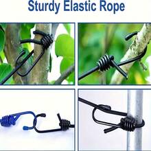 Adjustable Elastic Portable Travel Clothesline - 12 Clips, Extendable Indoor/Outdoor Drying System Ideal For Camping, Backpacking, Laundry Rooms, Balconies, And Travel, Lightweight Yet , Quick-Tension Filament Cord With Flexible Support Arms, Space-Saving Portable Clothesline For Quick Air Dry, Weather-Resistant, Easy Setup And Tidy Drying Solution Suitable For Dorms, Hotels, Gyms, Patios, And Laundry Room Organization; Provides Adjustable Height And Multi-Line Options; Flexible, Corrosion-Resistant Cords; Quick Cleanup And Reuse; Ideal For Small Spaces And Travel-Friendly Packability - Multicolor - View 6