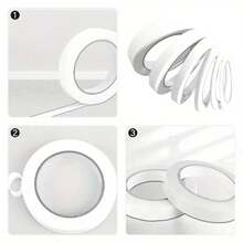 1/2 Roll High Viscosity Double-Sided Tape, Office/Student Double-Sided Tape, Non-Residue Double-Sided Tape, High Viscosity Hot Melt Double-Sided Tape, White Tear-Off Strong Double-Sided Tape, Transparent Office Supplies, 10mm/15mm/20mm/30mm - White - View 10