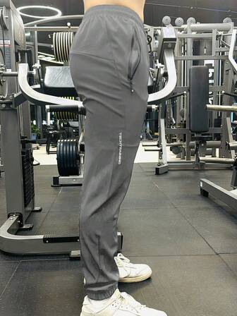 男士户外健身运动裤，透气速干长裤