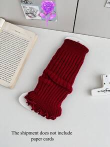 1双秋冬女士腿套，糖果色芭蕾舞风格毛绒长筒袜，可爱Y2K风格，舒适保暖 - 彩色 - 查看 18