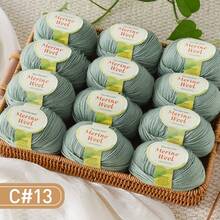 2 Packs, 600g, Merino Knitted Yarn, For Knitting Sweaters, Cardigans, Hats, Gloves, Scarves, Vests, Handmade Yarn Balls, Multi-Pack Knitted Yarn, Gift, Mother's Day Gift, Multiple Color Options, Handmade Knitted Yarn, Warm Yarn Balls, Soft & Comfortable Knitted Yarn - 12 Balls Of Wool Green Label - View 32