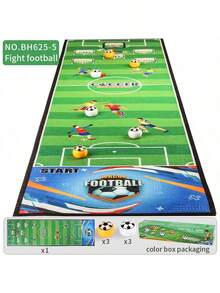 Juego de batalla interior para niños, alfombra de juego, juguetes deportivos para 2 jugadores. Juguetes de golf, fútbol, bolos, curling. Interacción entre padres e hijos. Algunos accesorios pequeños de color aleatorio. Regalo para niños y niñas, vuelta al colegio