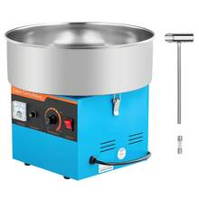 Cotton Candy Machine Commercial, 1000W Electric Candy Floss Maker, Easy Use With 15 Inch Stainless Steel Bowl And Sugar Scoop, Makes Hard Candy For Home Kids Birthday, Family Party, Blue - Blue Straight - View 8