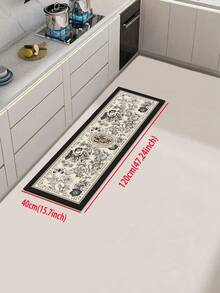 A Piece Of Diatomaceous Earth Kitchen Mat With High-End Color Block And Gradient Pattern, Providing Cushioning, Fatigue Relief, Water Absorption, Quick Drying, Non-Slip Function, Suitable For The Kitchen, Bathroom, Entrance, Laundry Room Etc. ,Room Decor - Multicolor - View 17