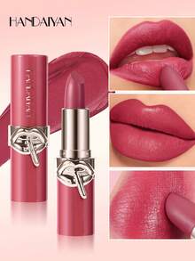 HANDAIYAN Velvet Cream Matte Lipstick, Nourishing Velvet Makeup Effect, Natural Long-Lasting Waterproof, Suitable For Halloween, Christmas Makeup, Parties, Vacations, Camping Trips, Daily Makeup, Holiday Gifts, Autumn/Winter Dorm Essential, Makeup Product, Face Painting, Cosmetics, Suitable For Women, Suitable For Birthday, Valentine's Day Gifts, Carnival Party Occasions, Best Color Choice For Y2K Fancy Fashion - 彩色 - 查看 2