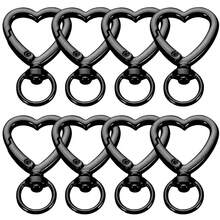 8/15pcs Heart Shaped Key Chain Clips With Spring Hooks, DIY Keychain, Suitable For Key Bags, Backpacks, Luggage Tags, Wallets And Handbag Accessories, Perfect Gift For Women - One Size - View 10
