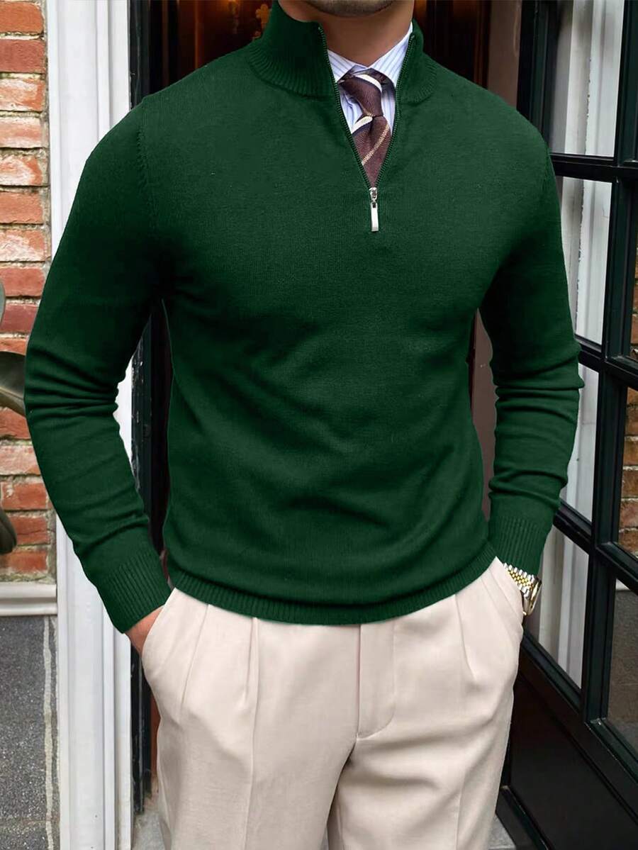 Old Money Men Style Men's Fashion Goes With Everything Turtle Neck Pullover Sweater