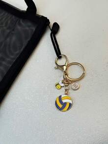 个性化排球钥匙扣礼物，送给女孩的礼物，感恩节礼物 - 排球蜜蜂套裝扣 - 查看 8