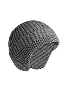 1PC Hat Men's Autumn/Winter Knitted Hat Thickened Knitted Hat, Ear Protector Head Cap Cold Resistant Warm Hat
