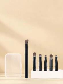 Bộ 6 cọ trang điểm cầm tay, đầu cọ có thể tháo rời, cọ trang điểm mini du lịch, cọ bỏ túi, cọ tạo khối mũi, cọ che khuyết điểm, cọ tán phấn mắt, bộ dụng cụ trang điểm đa chức năng, bộ cọ trang điểm, bộ cọ trang điểm, bộ cọ trang điểm, bộ cọ trang điểm hoàn chỉnh, bộ cọ trang điểm, bộ dụng cụ trang điểm hoàn chỉnh, bộ cọ trang điểm, bộ cọ trang điểm, bộ quà tặng trang điểm, quà tặng kèm, cọ trang điểm chuyên nghiệp, bộ trang điểm hoàn chỉnh - màu đen - Xem 10