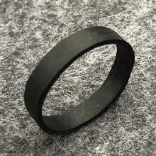 100个2.8厘米/1.1英寸黑色O型圈橡皮筋，高弹力伸缩橡皮筋，办公厨房松紧带固定配件，乳胶带 - 黑色 - 查看 6