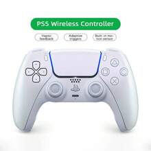 PlayStation PS5 DualSense Wireless Controller With Immersive Tactile Feedback And Adaptive Triggers. Futuristic Light-Sensitive Strip Design. Ideal For High-Energy Gaming Gear. Pure Pearl White. - Pure White Beads - View 3