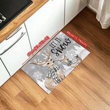 1 buc. Covoraș de Crăciun, covoraș de drenaj durabil pentru bucătărie, sufragerie, intrare, balcon, decor pentru casă, antiderapant, potrivit pentru cafenea, bar, vacanță, petrecere, dormitor, baie