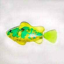 1/4 件儿童电子鱼夏季洗澡玩具宠物玩具游泳机器鱼带 LED 灯儿童水上游泳池浴缸玩具趣味礼物