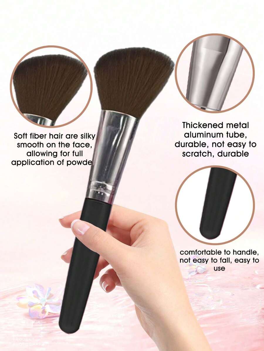 45合1彩妆护肤套装，25支化妆刷+20件化妆工具，护肤工具旅行包礼盒套装，女士/日常使用，专业化妆刷套装包含25支化妆刷（粉底刷、散粉刷、腮红刷、高光刷、眼影刷、眼线刷、轮廓刷、细头刷）、4个化妆海绵、4个三角化妆海绵、4个迷你粉扑、4个迷你化妆海绵、1个化妆刷清洁碗、3个发圈套装，完整化妆刷套装，全套化妆刷，化妆刷套装，完整化妆工具包，赠品，专业化妆刷，完整化妆套装 - 黑色 - 查看 1