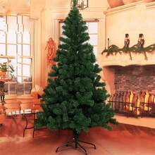 Classic Green PVC Christmas Tree - Indoor/Outdoor Holiday Decor, With Storage Bag, No Assembly Required, Weather-Resistant Design, Suitable For Christmas, Halloween, Easter, Fall/Winter Holidays, Christmas Tree Decoration, Holiday Decor, Elegant Decoration, Easy To Set Up, Home Decor, Best For Christmas, Christmas Tree, Christmas Tree Decoration, Christmas Decoration