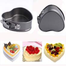 Moule à ressort en forme de cœur antiadhésif, moule à gâteau en forme de cœur large, cuisson de la Saint-Valentin