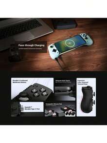 GAMESIR X5 Lite Multi-Mode Game Controller With Console-Grade Non-Slip Grip, Hall Effect Magnetic Joystick, Zero Dead Zone, And Type-C High-Speed Port, Pink - Pink - View 10