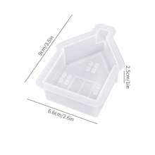 1pc Christmas Scented Plaster Silicone Mold, Christmas Deer & Gingerbread Man Candle Decor Mold, DIY Holiday Tabletop Decor Mold