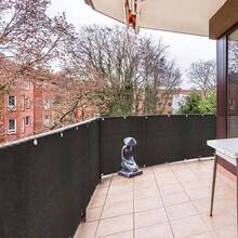 3x10Ft Balcony Privacy Screen, Apartment Railing Cover Sunshade Wind, Outdoor Privacy Fence Screen Patio, Terrace, Porch Poolside Black - 4x10 英尺 + 黑色 - 查看 9