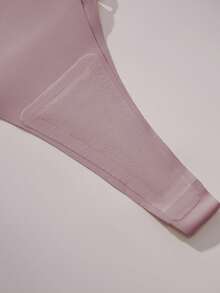 LianShengFa 6pcs Elegant High Waist Seamless Thong Panties, Low Waist Hollow Design Fashionable Ladies Underwear, Comfortable Breathable Soft Daily Wear Lingerie