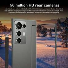 S25Ultra Touchscreen Smartphone 12GB+512GB, 6.8-Inch HD Display, 50MP+13MP Camera, 5000mAh Battery, Dual SIM, Dual Standby, Stylus, Global Use - Headphones, Type-C Charging Cable, Phone Case, Screen Protector - Perfect Christmas Gifts - 金色 - 查看 2