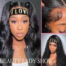 1/3件套时尚弹力发带，新款可调节围巾式弹力发带，带魔术贴，适合女士蕾丝假发 - 彩色 - 查看 7