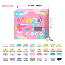 1 Box Of 12/24/36 Colors Macaron/Skin Tone Acrylic Marker Pens, Flexible Chisel Tip, Suitable For Paper, Rock, Ceramic, Card Making And DIY Crafts, Back To School Supplies, Halloween, Thanksgiving, Christmas Gifts