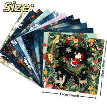 Papel de material navideño - Papel base para scrapbook con copos de nieve soñadores, fondo para hacer tarjetas y libros de recortes DIY