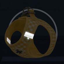 Dog Harness And Leash SetSoft Mesh Breathable Small Dog Harness Reflective Adjustable Puppy Harness No Pull Pet Harness For Small Dogs And Cats - 中+黃色 - 查看 6