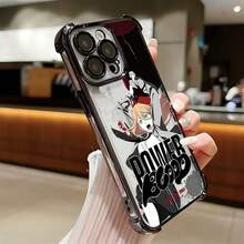 Custodia per iPhone, custodia con placcatura anime per iPhone 16 15 14 13 12 11 Pro Max X XR XSMax 7 8 Plus, antiurto e anti-caduta