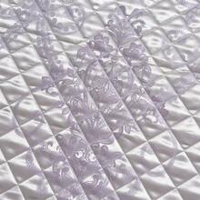 1 Floral Jacquard Quilted Bedspread Set, 1 Bedspread & 2 Pillow Shams, Luxury European Style