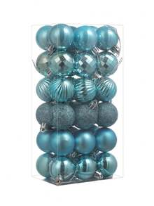 Hộp 36 quả bóng Giáng sinh nhân tạo, đồ trang trí cây thông Noel, thích hợp cho các buổi tụ họp lễ hội, tiệc Giáng sinh, vòng hoa, cây thông để bàn, đồ trang trí tiệc sinh nhật, đồ trang trí trung tâm mua sắm, địa điểm tổ chức đám cưới, lễ đón tiếp, sự kiện tốt nghiệp. Nhiều màu sắc, kích thước 1,57 inch - Nhiều màu - Xem 24