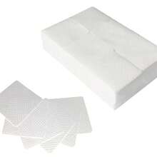 1000/500/400/200 片一次性无绒布心形卸妆垫、指甲油去除垫、柔软无纺布丙酮指甲油去除湿巾、无绒指甲凝胶湿巾、无水指甲护理产品，适用于女性和女孩日常美甲清洁和卸除 - 白色 - 查看 8