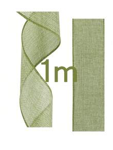 20 metri di nastro di iuta con bordo rinforzato - materiale in poliestere per confezioni regalo, fiocchi, corone e decorazioni per alberi di Natale - disponibile in diverse misure e colori, regalo per donne