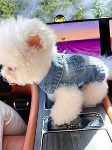 1 pieza Ropa para mascotas, Ropa exterior moderna, cómoda y con estilo casual y adorable para perros y gatos pequeños