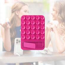 Soporte de silicona para teléfono con agarre adhesivo, soporte de teléfono con ventosa de silicona de doble cara, accesorios de teléfono de manos libres con agarre fuerte para selfie y video compatible con iPhone, teléfonos Android, regalo para cumpleaños, familia, amigos