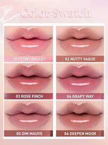 Rom&nd Luciu de buze Romand Glasting Color Gloss, hidratant, culoare transparentă, efect strălucitor, machiaj coreean