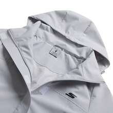 Skechers Women's Casual Jacket, Golf Series Woven Top, Sportswear, Lightweight And Comfortable Everyday Hooded Jacket P425W219-02VP - Glacier Gray - View 3